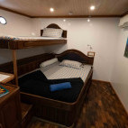 Cabin on board Mariana liveaboard in the Maldives.