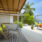 Deluxe villa at Reethi Beach in the Maldives.