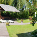 Garden at Reveries Diving Village in the Maldives
