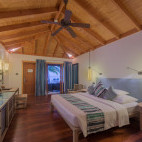 Jacuzzi beach villa at Vilamendhoo Island Resort, Maldives.