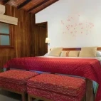 A superior double room at Wooden House Lodge, Isabela Island, Galapagos