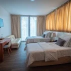 A twin room at La Isla Hotel, Santa Cruz, Galapagos