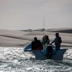 Boat in Magdalena Bay, Mexico