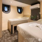 Deluxe stateroom on board Cocos Island Aggressor liveaboard in Costa Rica