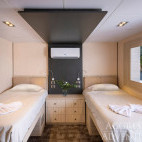 Master twin stateroom on board Cocos Island Aggressor liveaboard in Costa Rica
