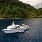 MV Argo liveaboard at sea in Cocos Island