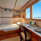 Cabin onboard MV Argo liveaboard.
