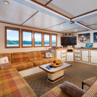 Lounge on board Sea Hunter in Cocos Island.