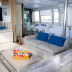 Saloon on board Humboldt Explorer in the Galapagos Islands