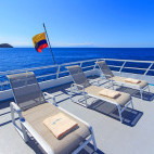 Sundeck on board the MY Aqua liveaboard in the Galapagos.