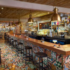 Cantina bar at The Fives Beach Hotel & Residences in Playa del Carmen, Mexico.