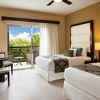 Deluxe room at The Fives Beach Hotel & Residences in Playa del Carmen, Mexico,