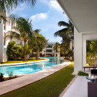 Pool view room at The Fives Beach Hotel & Residences in Playa del Carmen, Mexico.