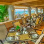 Restaurant at Puerto Aventuras Beach Club in Mexico.