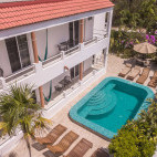 Swimming pool and apartments at Underworld Tulum, Mexico