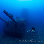 Saratoga wreck in Bikini Atoll.