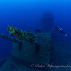 Saratoga wreck in Bikini Atoll.