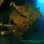 Wreck in Bikini Atoll.