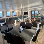 Restaurant on board Oman Explorer liveaboard