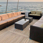 Sun deck on board Oman Explorer liveaboard