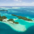 Aerial view of Palau.