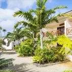 External view of the rooms with balcony area at Nasama Resort.