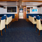 Dining saloon onboard Spirit of Freedom liveaboard.