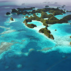 Aerial of Palau, Micronesia