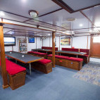 Lounge on board Pacific Master liveaboard