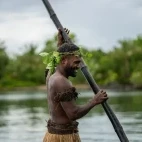 Fijian warrior on a bilibili.