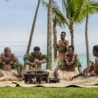 Kava ceremony in Fiji.