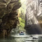 Rafting in Fiji.