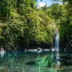 Wainibau waterfall in Fiji.