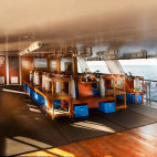 Dive deck on board Solitude One liveaboard