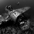 Plane wreck in Palau.