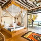 An ocean view suite at Sunshine Marine Lodge, Zanzibar.