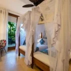 A garden view twin room at The Z Hotel, Zanzibar.