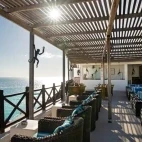 The rooftop bar area at The Z Hotel, Zanzibar.
