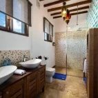 A suite bathroom at The Z Hotel, Zanzibar.