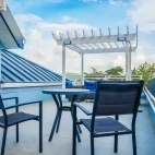 Suite balcony at Manta Lodge in Tobago