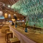 The restaurant bar at Kendwa Rocks Beach Hotel, Zanzibar