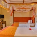 A Tanzanian twin room at Kendwa Rocks Beach Hotel, Zanzibar