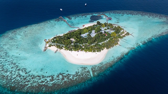Aerial of Eri Maldives Resort