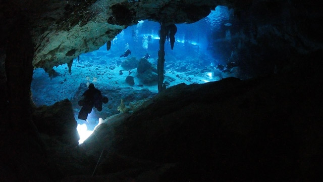 Dos Ojos Cenotes in Mexico.