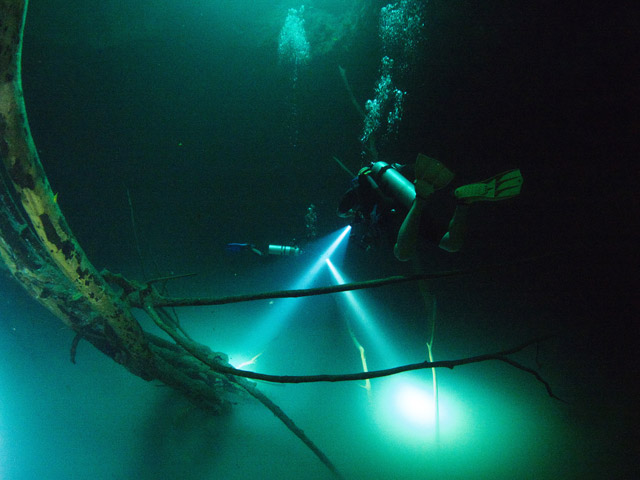 Zapotes Cenotes in Mexico.